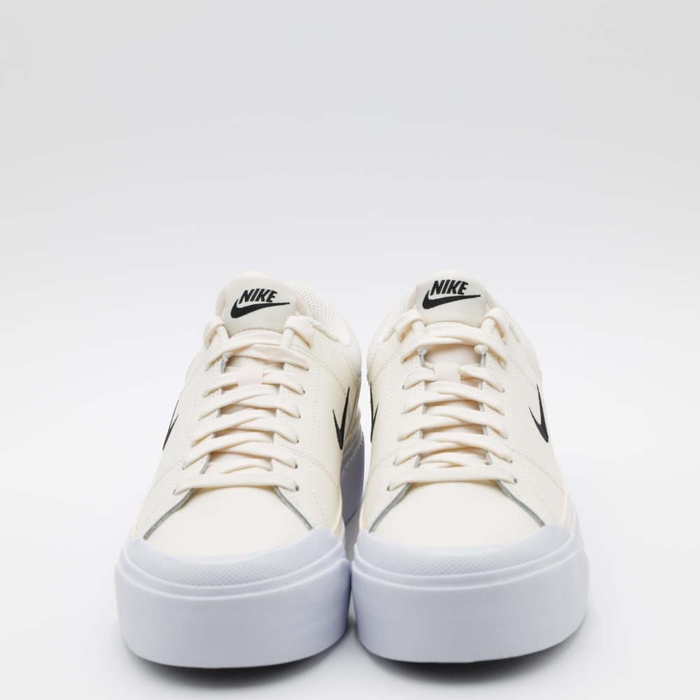 Nike Women's Court Legacy Lift Platform Low Top‎ Shoes Ivory/White Size 9.5 - Picture 6 of 9